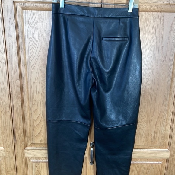Mango Vegan Leather Trousers size 4 - Picture 5 of 9